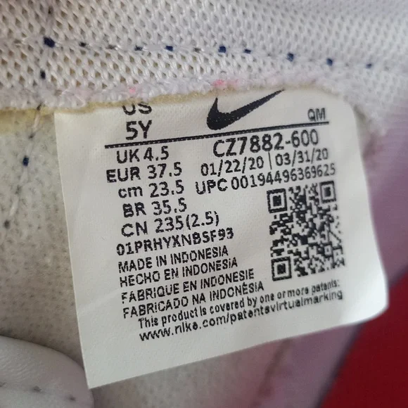 Nike Blazer Mid 77' Vintage 5Y Tie Dye USA Red White Blue Shoes C27882-600 - Picture 5 of 15